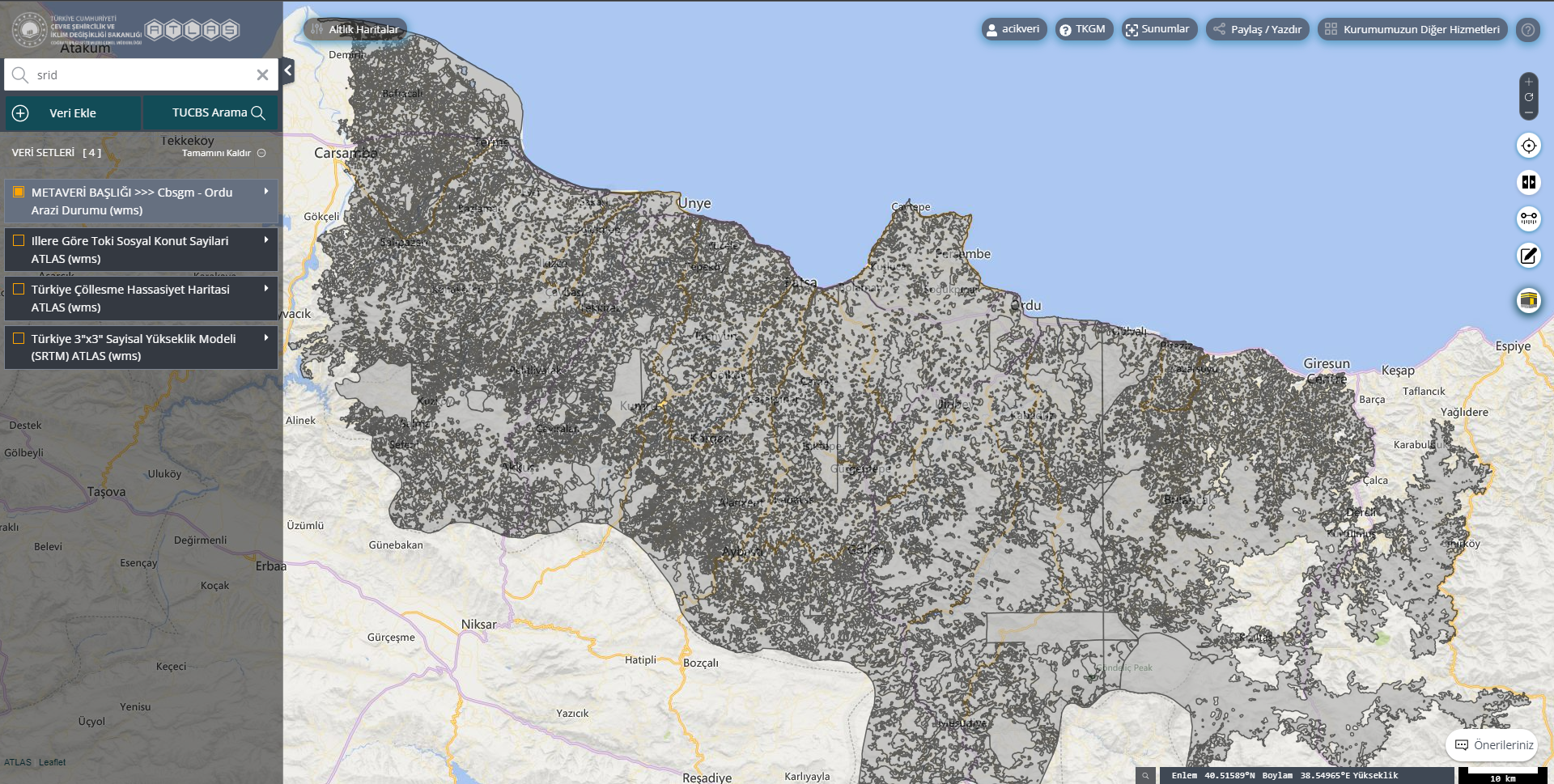 Atlas Uygulaması