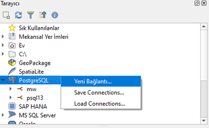 Yeni Bağlantı Ekleme