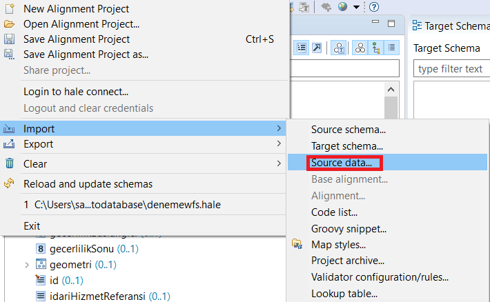Import Source Data