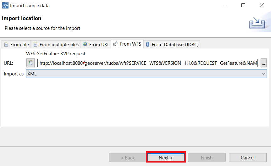 Import Location