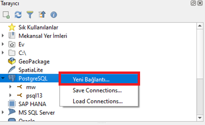 Yeni Bağlantı Ekleme