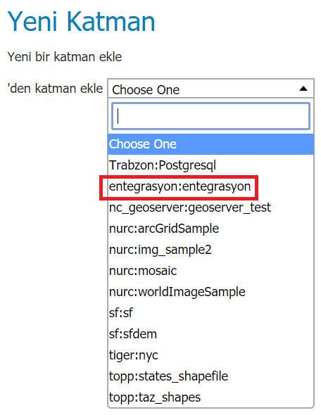 Çalışma Alanı ve Depo Seç
