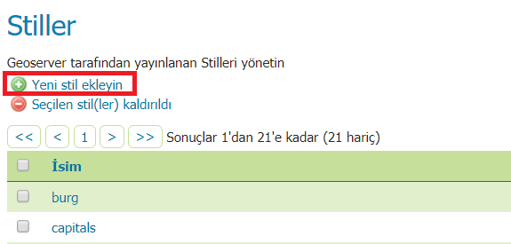 Stil Ekleme