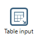 Table Input